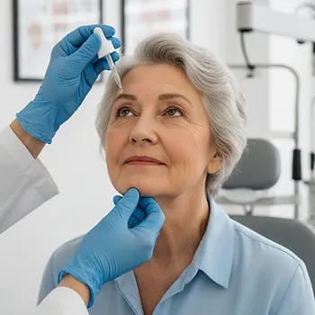 Pupillenerweiterung mit Augentropfen