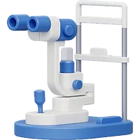 Spaltlampe für die Augenuntersuchung